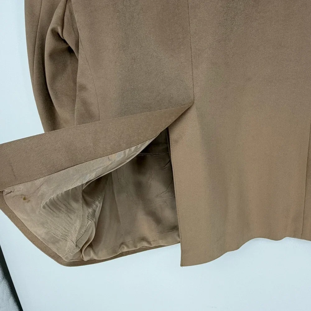 Towncraft‎ Western Sport Coat Mens 42S Tan Suede Texture Blazer Cowboy Core VTG